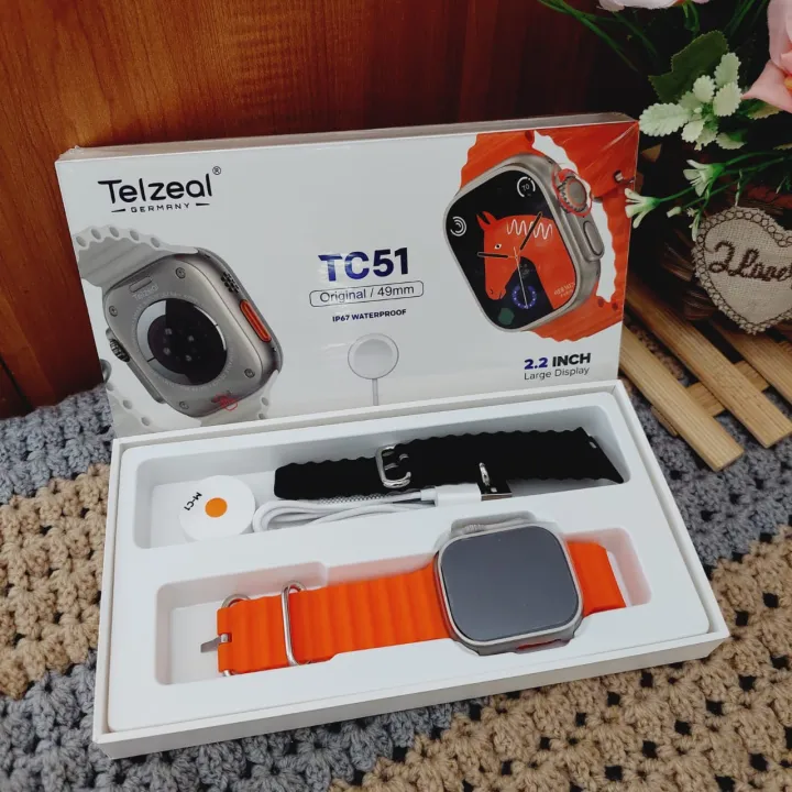 Smart%20Watch%20Telzeal%20Germany%20TC51%2049mm%20Bluetooth%20Call%20Full%20HD%20Waterproof%202.2Inch%20%E2%80%8BLarge%20Display%20-%20Image%206