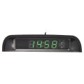 Car Clocks with Night Display Thermometer Auto Internal Stick-on Digital Watch Solar Powered 24-Hour Car Clock. 