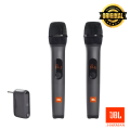 JBL Wireless Two Microphone System with Dual-Channel Receiver, Black. 