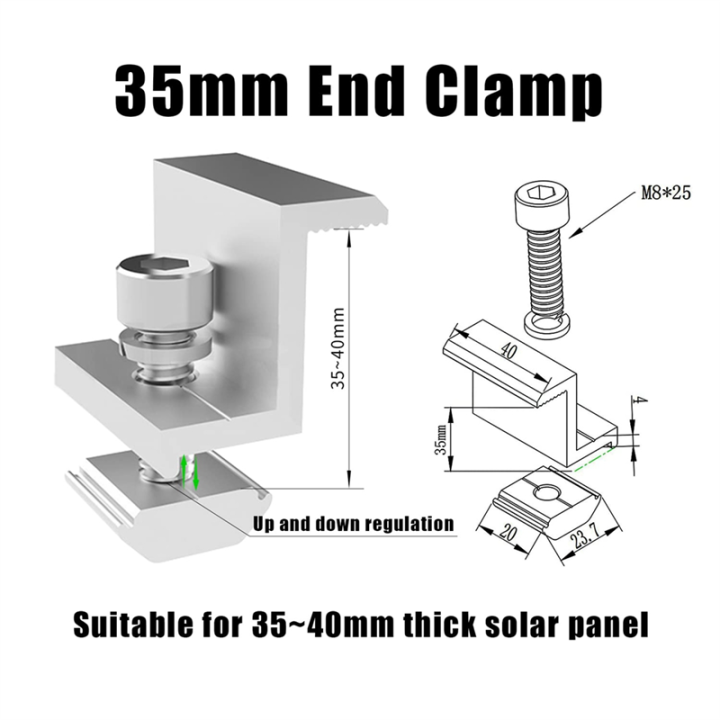 4-Piece%20Adjustable%20Solar%20Module%20End%20Clamp%20Kit%20-%2035mm%20Solar%20Panel%20Edge%20Holders%20-%20Image%202