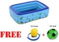 150 x 110 x 50 Cm Intime Giant Family Pool - Swimming Pool With Air Pump and PVC Ball. 