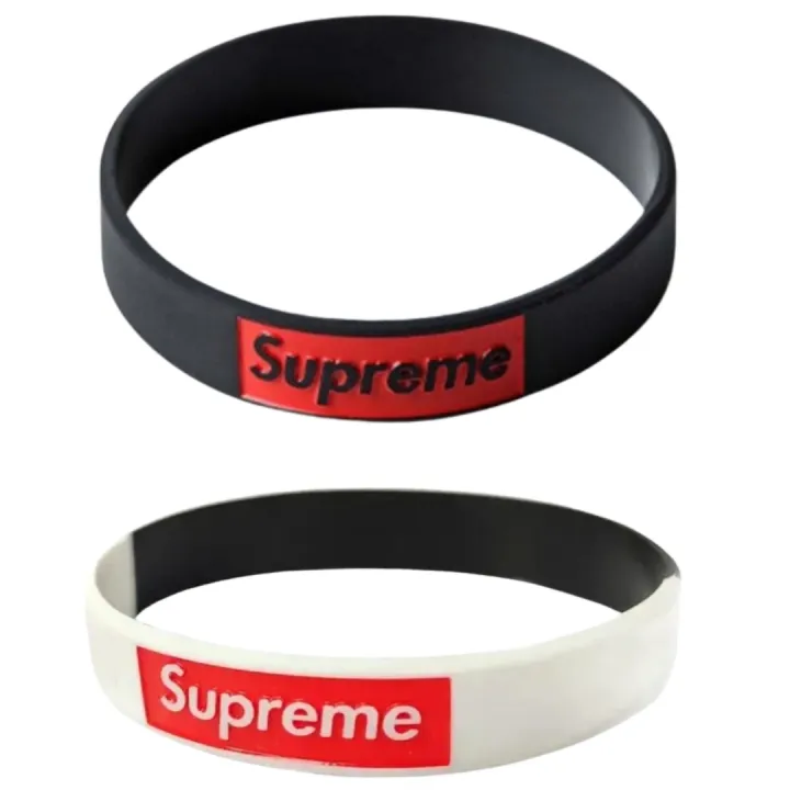 One%20Free%20Size%20Rubber%20Stretchable%20Supreme%20Wristband%20Bracelet%20For%20Men%20Events%20Party%20Sports%20&%20Daily%20Wear%20(Black,%20Black%20&%20White%20Mix%20Color%20)%20-%20Image%202