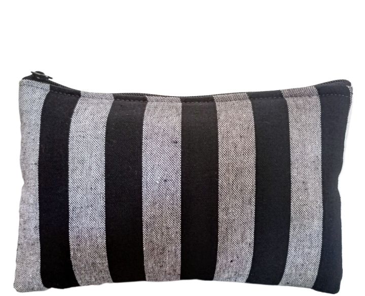 Padded double zipped purse