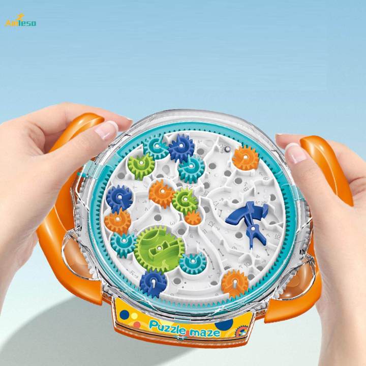 Montessori Games Gear Labyrinth Disk Activity Game Teasers Educational Toys Children Balance Challenge Children Maze Ball Kid Children