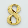 【Miga Plaza】dongxing 1pc Height 5cm Golden Home Sticker Address Door Label Gold Modern House Number. 