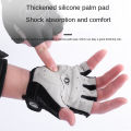 HOT 1Pair Gel Half Finger Cycling Gloves Anti-Slip Anti-sweat Anti Shock MTB Road Bike Gloves Bicycle Left-Right Hand Gloves. 