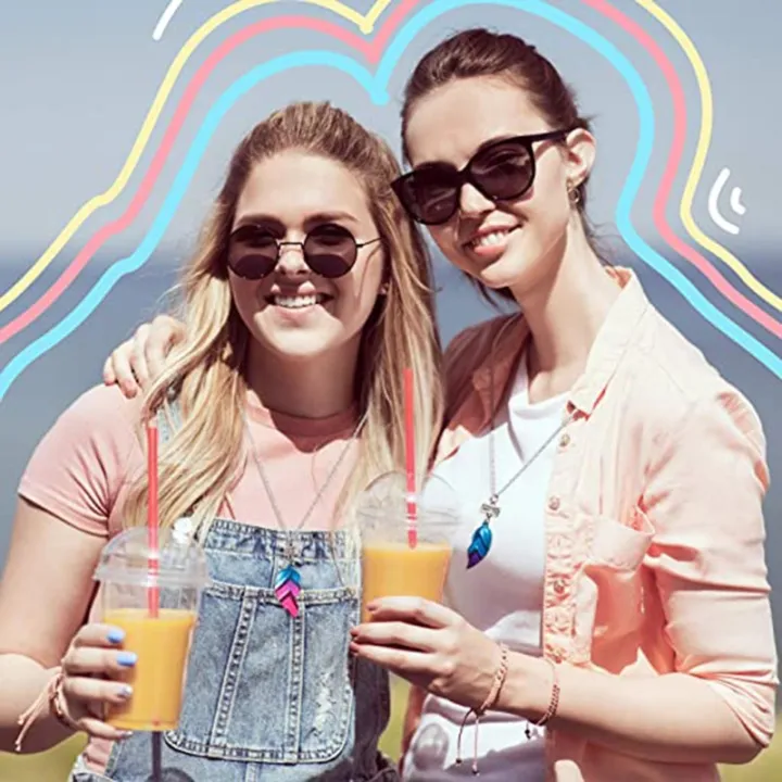 2pcs/4%20pcs%20BFF%20Necklaces%20Bracelets,%20Half%20Heart%20Matching%20Pendant%20Best%20Friends%20Fashion%20Chain%20Friendship%20Jewelry%20Set%20for%20Girl%20Lady%20-%20Image%206