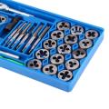 40 Pcs/set Hardened Metric Tap & Die Set Screw Thread Taper Hand tools. 