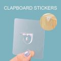 1PC Perforation-free Sticking Hook Multi-function Wall Hooks for Clapboard Support Clips Wardrobe Partition Layer Fixed Paste Bracket. 