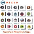 MIXED 32mm Headset Stem Caps Pack Light Aluminum Alloy with Screws for MTB Bike Road Mountain Bicycle Cycling Parts Accessories. 