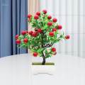 Artificial Fruit Tree Bonsai Lifelike PP Material Table Centerpiece for Indoor Outdoor Sturdy. 