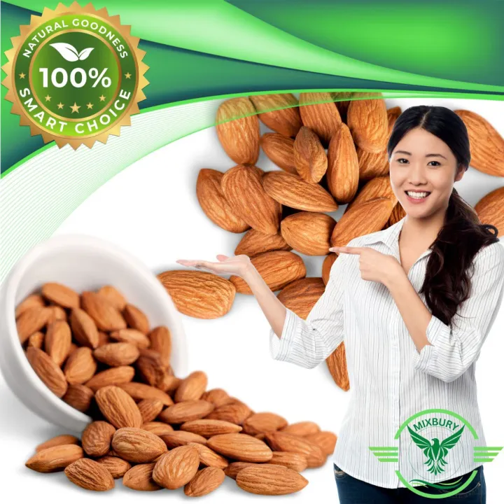 Whole Raw Almonds ( Badam ) Premium Quality 500g | Daraz.lk