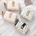 Printed Wallet Holder Girls Cute Purse Women'S Short Card Holder for Birthday Casual Gift Teenagers Fashion Personal. 