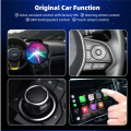 RGB Colorful Wireless Carplay Mini Box Plug and Play Connect Bluetooth with Wired for Carplay(USB) Easy to Use. 