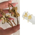 New 2025 2Pcs/Set Buy 1 Take 1 Retro Bow Knot Bracelet Bangles for Women Girl Gold Metal Fashion Accessories Gifts. 