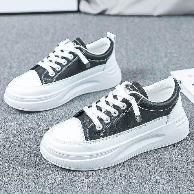 White Women's Shoes Hot Sale 2024 White Shoes Sneakers Breathable New Sports Summer Versatile Thick-Soled Daddy Spring and Autumn