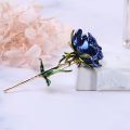 Cute Rose Flower Enamel Brooch Woman Party Wedding Costume Metal Flower Accessory Brooches Gift. 