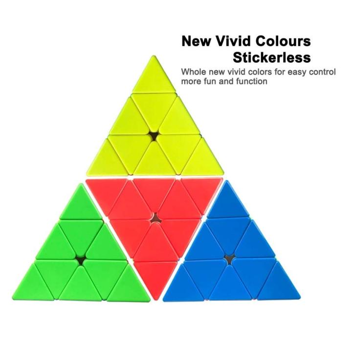 Pyraminx%20Pyramid%203X3X3%20Triangle%20Cube%203X3%20High%20Speed%20Stickerless%20Puzzle%20Cube%20Game%20Toy,%20Multicolor,%20Kids%20and%20Professionals%20-%20Image%2010