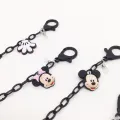 【WEJA】Chain Lanyard Glasses Cartoon Mouse Design Black Acrylic Material. 