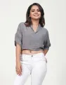 Spring & Summer  Solid Colour Crop Top with Raglan Sleeves. 