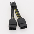 Dual 8Pin to 8Pin Power Graphics Card Power Cord Cable for , A. 