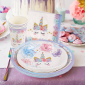 Unicorn Birthday Party Decoration Unicorn Tableware Paper Plates Cups Napkins Toys For Kids Birthday Party Baby Shower Girl. 