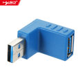 HXSJ Right Angle Usb3.0 Am To Af L Shape Adapter Converter Usb 3.0 A Male To A Female 90 Degree Angle Plug Down. 
