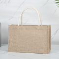 Burlap Tote Bags Blank Jute Beach Shopping Handbag Gift Bags With Handle. 