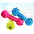 Ribbed Rubber Bone Toy for Dogs. 
