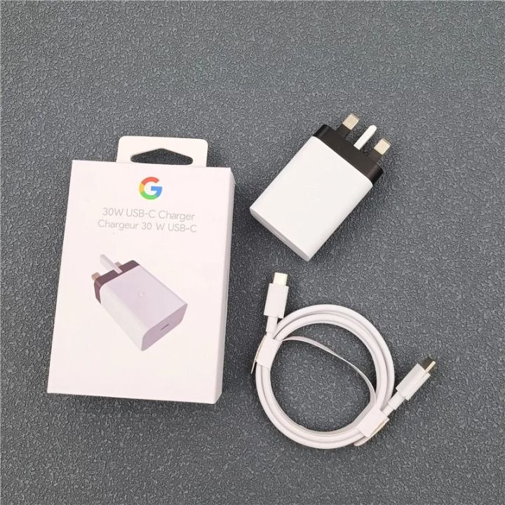 30W USB-C Charger for Google Pixel 7 6 Pro 6A PD Fast Wall Charging Adapter Compatible With USB-C Devices 100cm USB C to C Cable