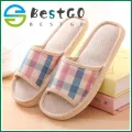 【BestGO】SHOES flip flop,slipers Women's Fashion Casual Couples Gingham Home Slippers Indoor Floor Flat Shoes Sling sandals lightweight sandals. 