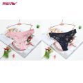 SMY 2PC New Fashion Lace Ladies Underwear Breathable Low Waist Women Panties. 