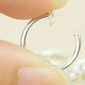 8 Pcs Non-Piercing Fake Spring Septum Nose Hoop Lip Ear Ring Clip On Jewelry. 
