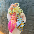 Colorful Acrylic Shell Conch Keyring Key Chain Beach Pendant Bag Accessories. 