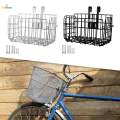 Folding Bike Front Basket Bike Wire Basket with Handles, Easy Installation on Front Handlebar for Bike Accessories Frame Basket Bag Cargo Rack. 