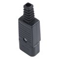 Black IEC-320 C14 Male Plug AC Inlet Socket Connector 250V 10A. 