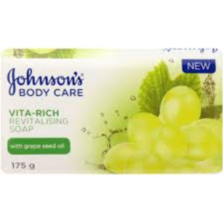 Johnsons Vita Rich Revitalising Soap With Grape Seed Oil 175g