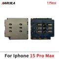 SIM Card Reader For Iphone 15 14 13 12 Pro Max Mini Plus Dual SIM Card Slot Socket Inner Adapter Flex Cable Replacement Parts. 
