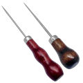 Wooden Handle Awl Sewing Hole Puncher Awl Tool For Diy Handmade Stitcher Needlework Craft Repair Tool. 