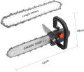 Chainsaw Attachment for Angle Grinder, 11.5" Electric Chain Saw Converter Accessories, Electric Chainsaw Stand Adaptor Bracket Changed Grinder Chain Saw for Wood Cutting Applicable Angle Grinder. 