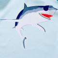 Yfashion 2pcs Kids Boys Cotton Shark Pattern Split Swimsuit Quick-drying Sun Protection Long Sleeve Swimming Suit. 