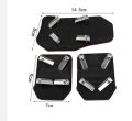 【black】 Car pedal modification universal metal brake pad clutch accelerator accessories. 