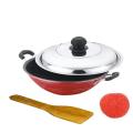 Nonstick Hopper Pan With Stainless Steel Lid. 