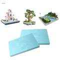 2x Diorama Base Sculpting Sheets DIY Scenery Architecture Model Micro Landscape Craft Board Foam , 1.7cmx30cmx40cm. 