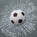 3D Ball Hits Car Window Glass Broken Sticker Car Creative Baseball Football Tennis Style Auto Window Windshield Decals. 