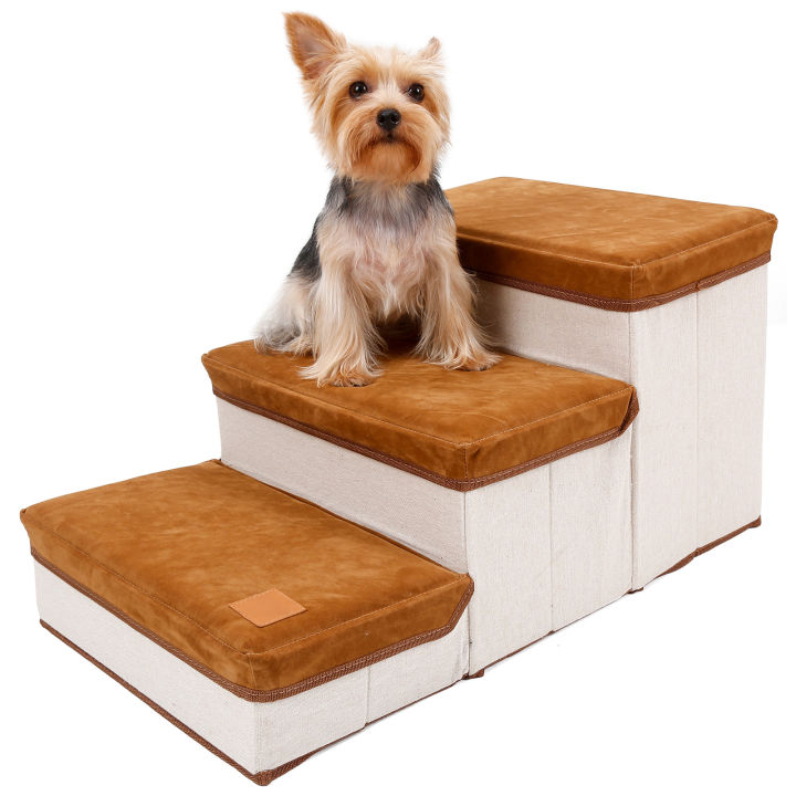 Migeet%20Pet%20Steps%20Dog%20Steps%20Foldable%20Dog%20Stair%203%20Tier%20Dog%20Steps%20for%20Couch%20Bed%20with%20Useful%20Storage%20Space%20Maximum%20Load-bearing%20Weight%2030kg%20-%20Image%207