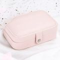 Jewelry Box Jewelry Case Double Layer Jewelry Travel Organizer for Women Girls Travel Jewelry Case with zipper and Mirror for Earrings, Rings, Necklace, Bracelets. 