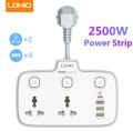 Power Socket SC2413 Extension Plug with USB 20W Socket Extension Cord Universal Outlets 1 PD & QC3.0 & 2 Auto ID. 