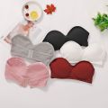 Buy One Get One Free Underwear Female Student Korean Style Bandeau Bra Beauty Back Strapless Bandeau Thin Bra Summer. 