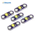 【GlobalTrendz】5Pcs/lot DC 3V-5V 40mA Mini LilyPad LED Module Yellow/Green/White/Blue/Red Color Light Module Purple Board For Arduino DIY Kit. 